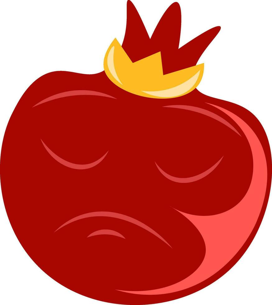 un Fresco rojo nutritivo Fruta llamado granada a ser disfruté por alguien vector color dibujo o ilustración