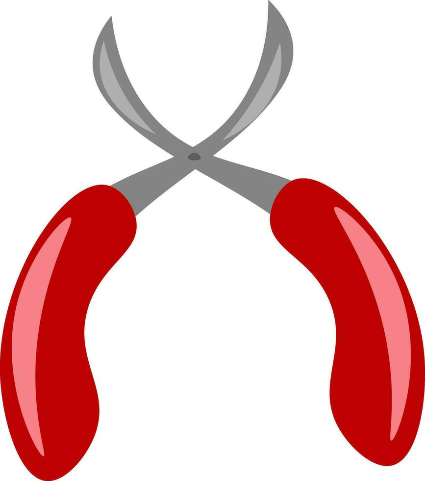 A hand-held tool used for holding or twisting an object vector color drawing or illustration