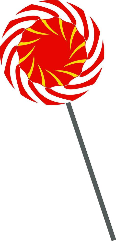 Candy with a stick called lollipop vector color drawing or illustration