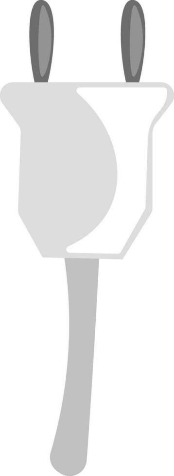 A power cord that temporarily connects an appliance to the main electricity supply vector color drawing or illustration