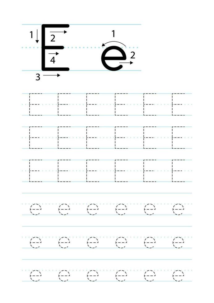 imprimible letra mi alfabeto rastreo hoja de cálculo vector