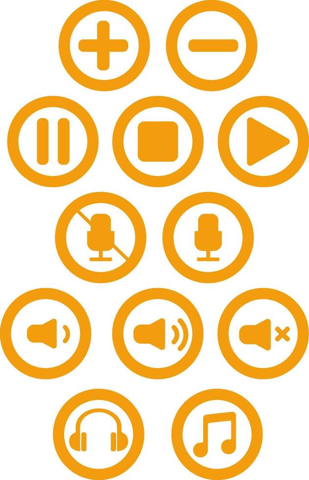 Control options, illustration, vector on white background.