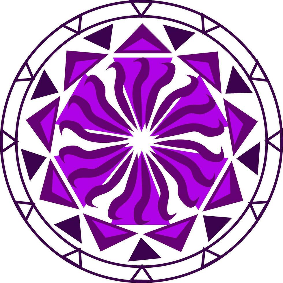 Mandala kaleidoscope vector or color illustration