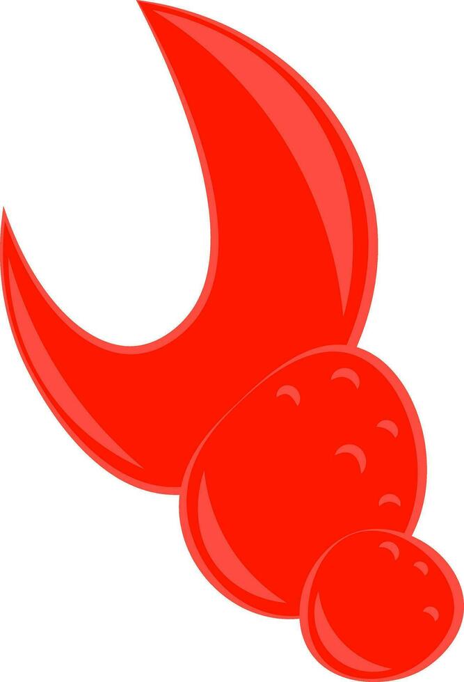Seafood delicacy of lobster claw vector or color illustration