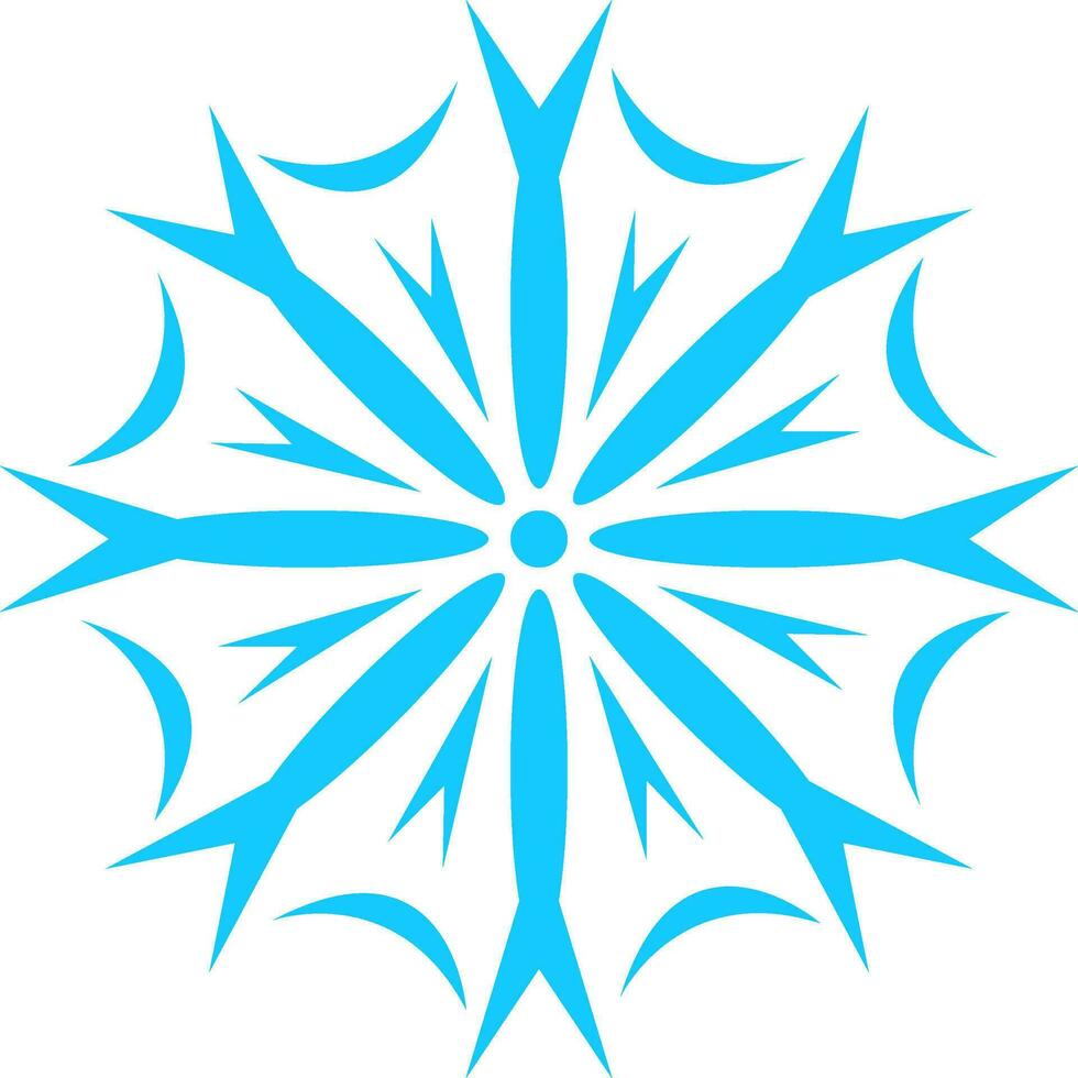 Clipart of a snowflake vector or color illustration
