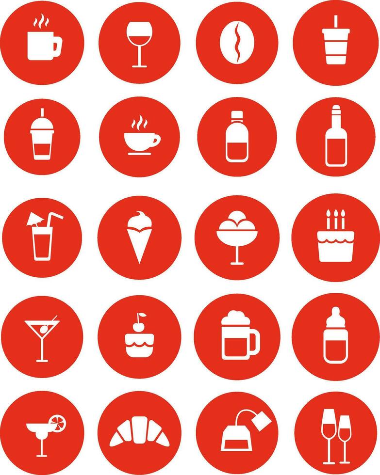 Party necessities, illustration, vector on white background.