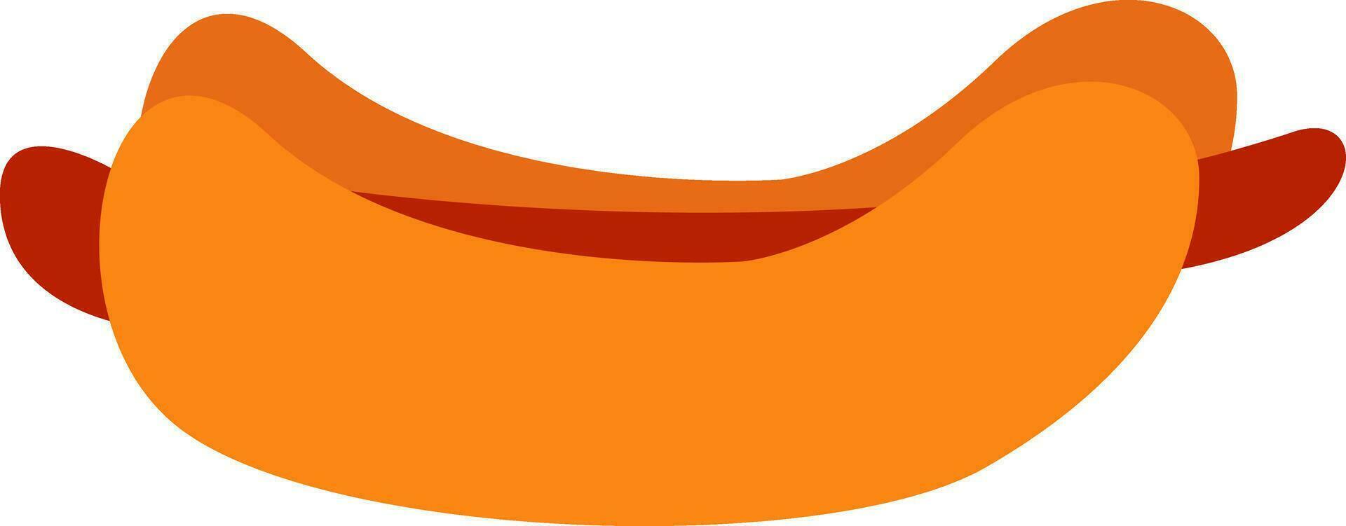 American street food called hot dog vector or color illustration