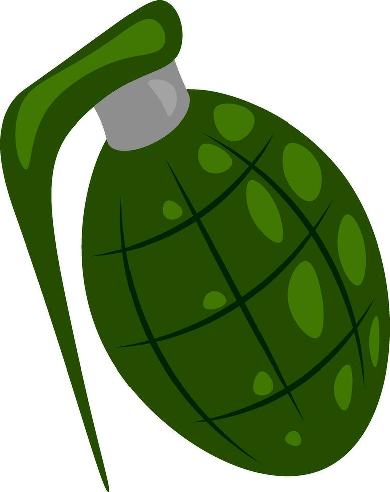 Army hand grenade vector or color illustration