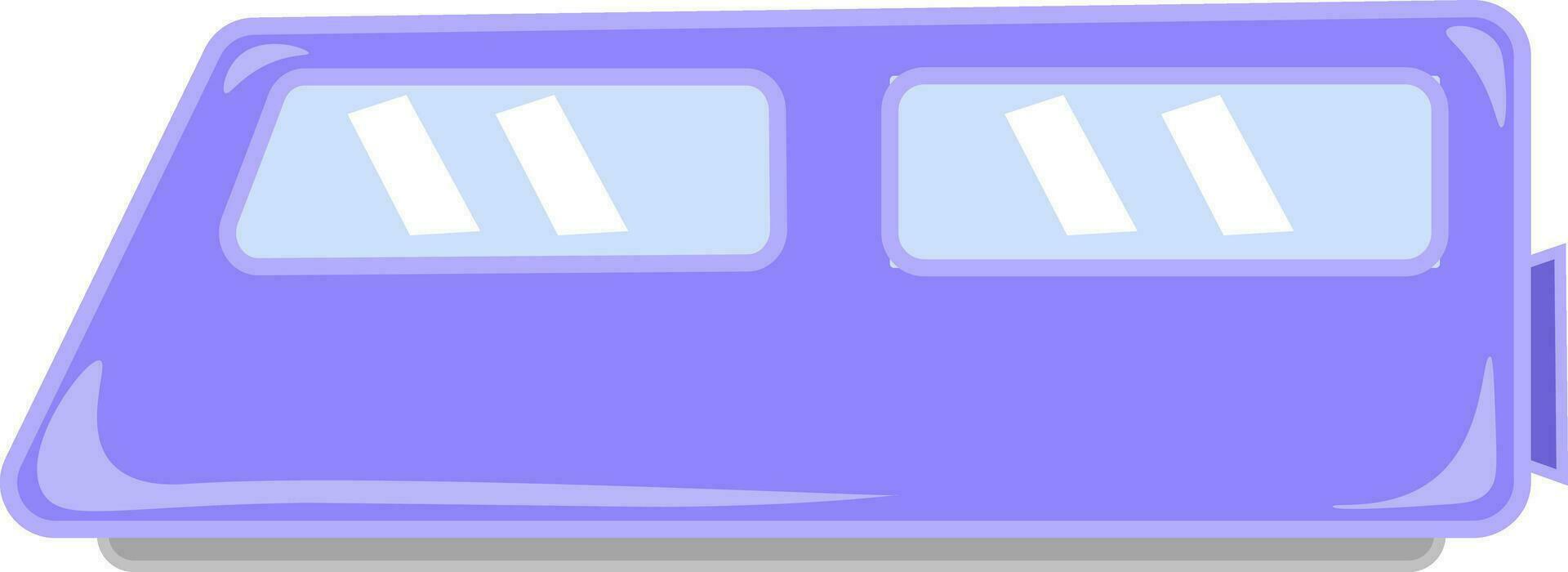 Fast moving electronic train vector or color illustration