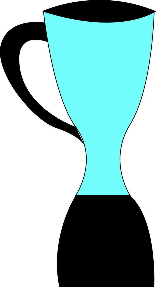 A blender with blue jug vector or color illustration