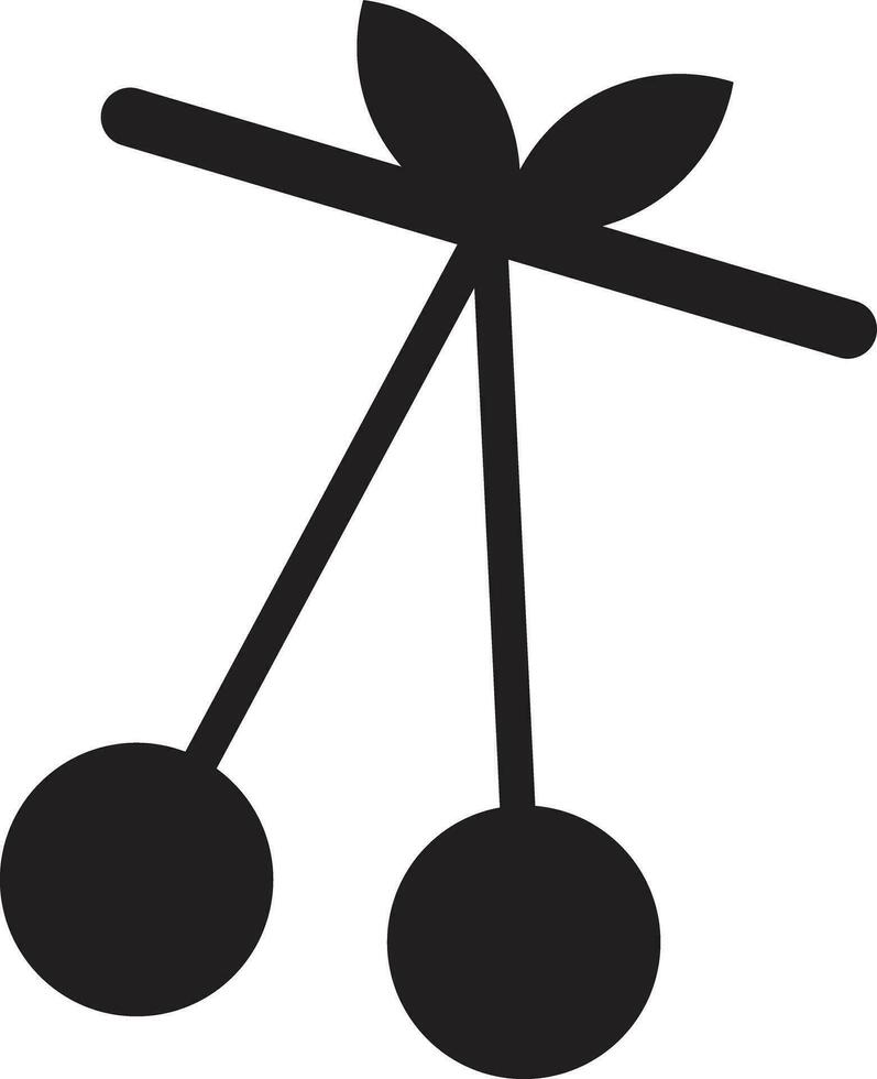 Cereza icono aislado en blanco antecedentes . vector ilustración