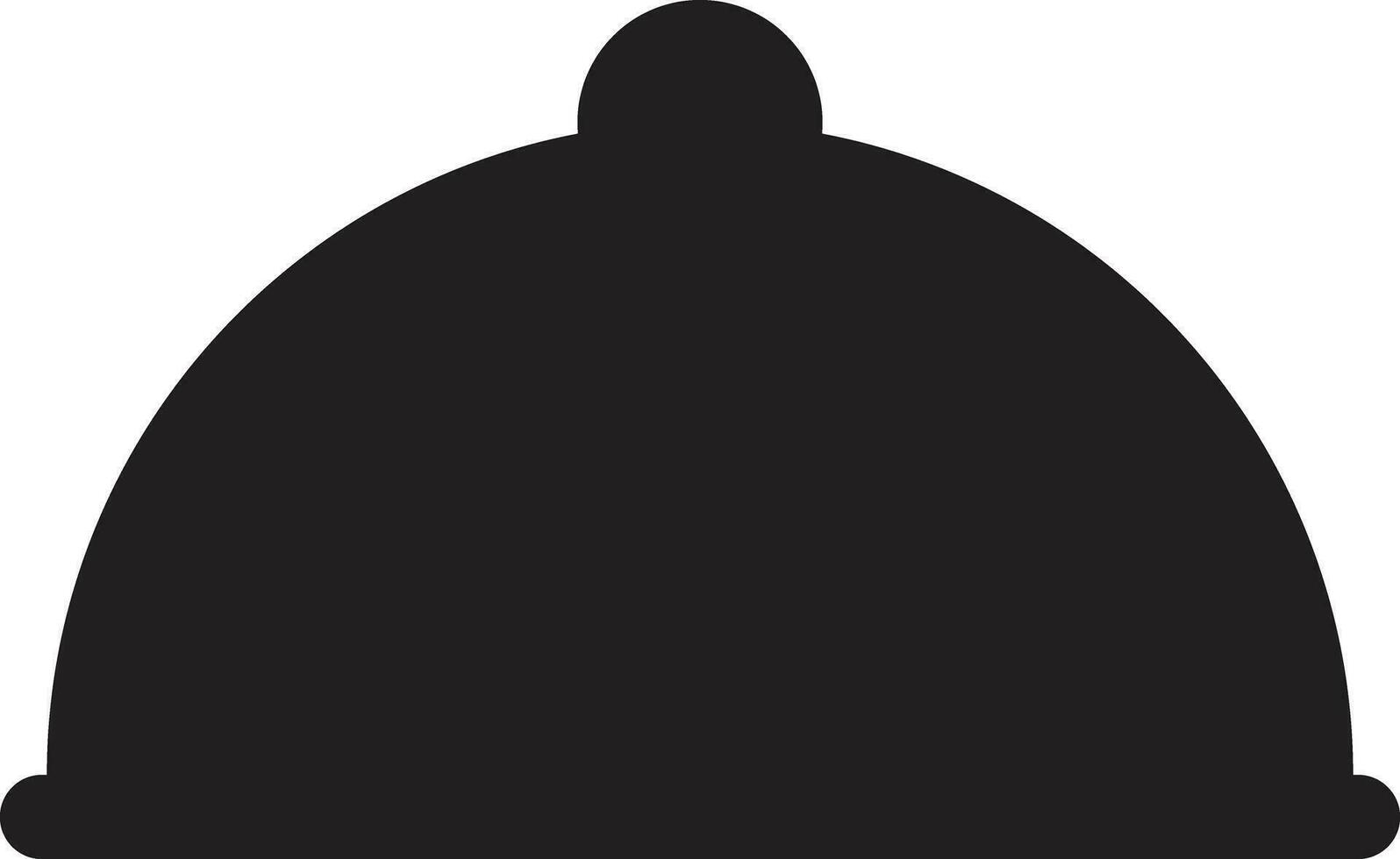 Cloche icon isolated on white background . Food tray icon .Vector illustration vector