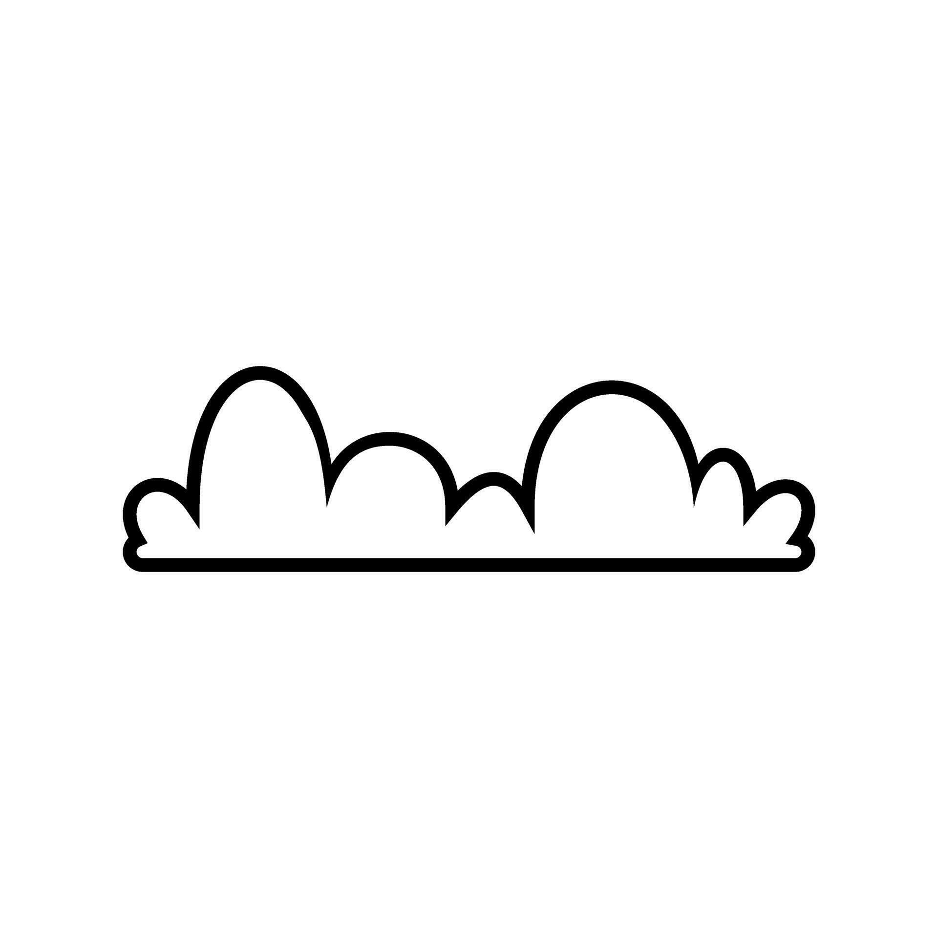 Toy cloud icon vector. Baby clouds illustration sign. Cloud symbol or