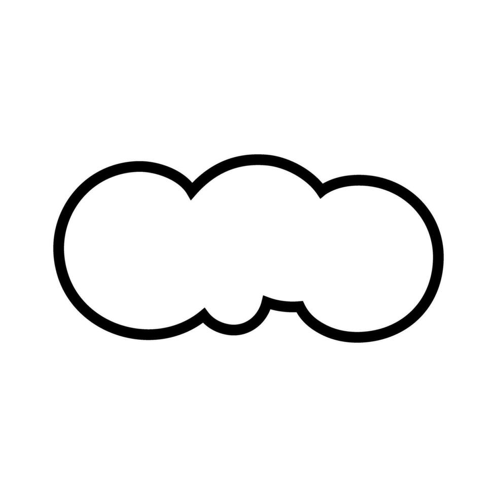 Toy cloud icon vector. Baby clouds illustration sign. Cloud symbol or logo. vector