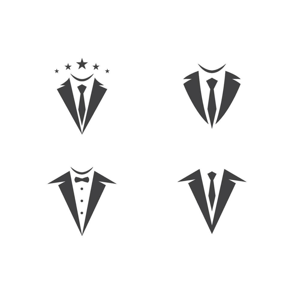 Tuxedo logo design vector