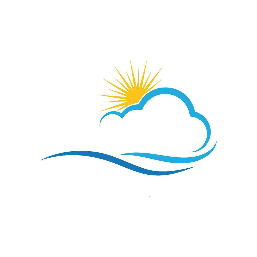 Cloud template icon illustration vector