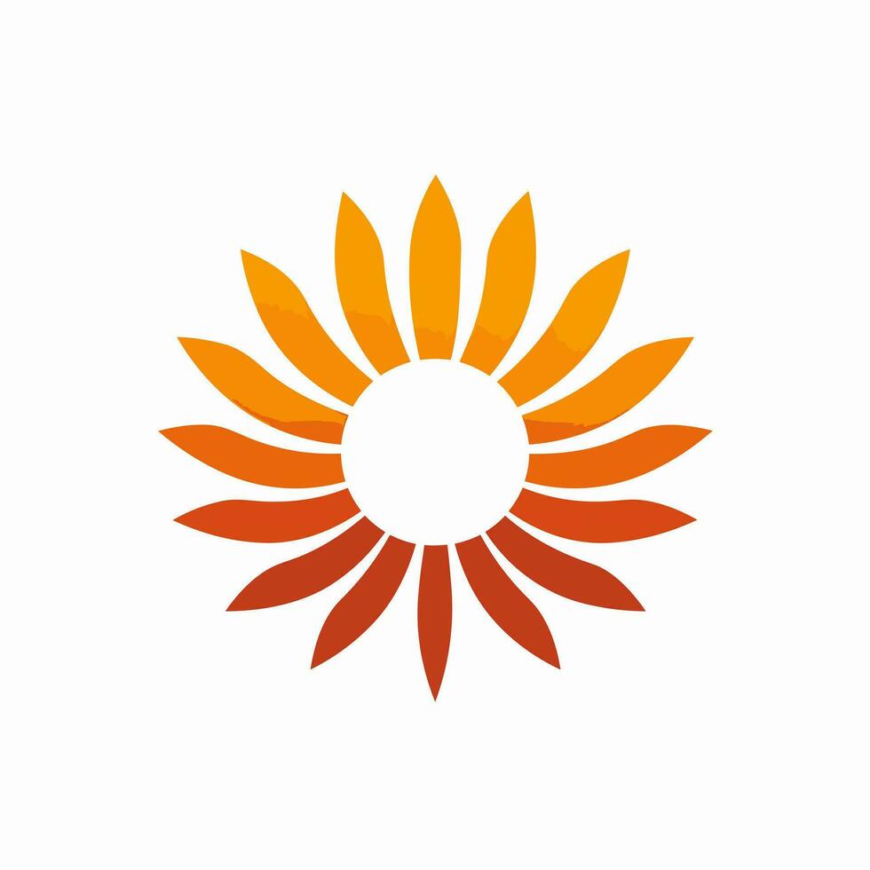 AI generated Business consulting filled gradient logo. System engineering. Data mining. Sun symbol. Design element. Ai art for corporate branding, online platform vector