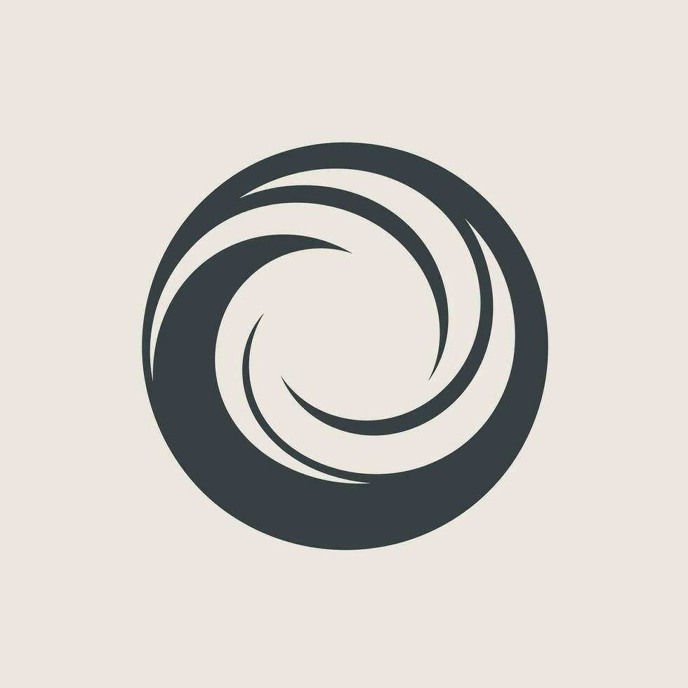 AI generated Time management filled monochrome logo. Team collaboration. Zen enso circle. Design element. Ai art for corporate branding, crm software, productivity app vector