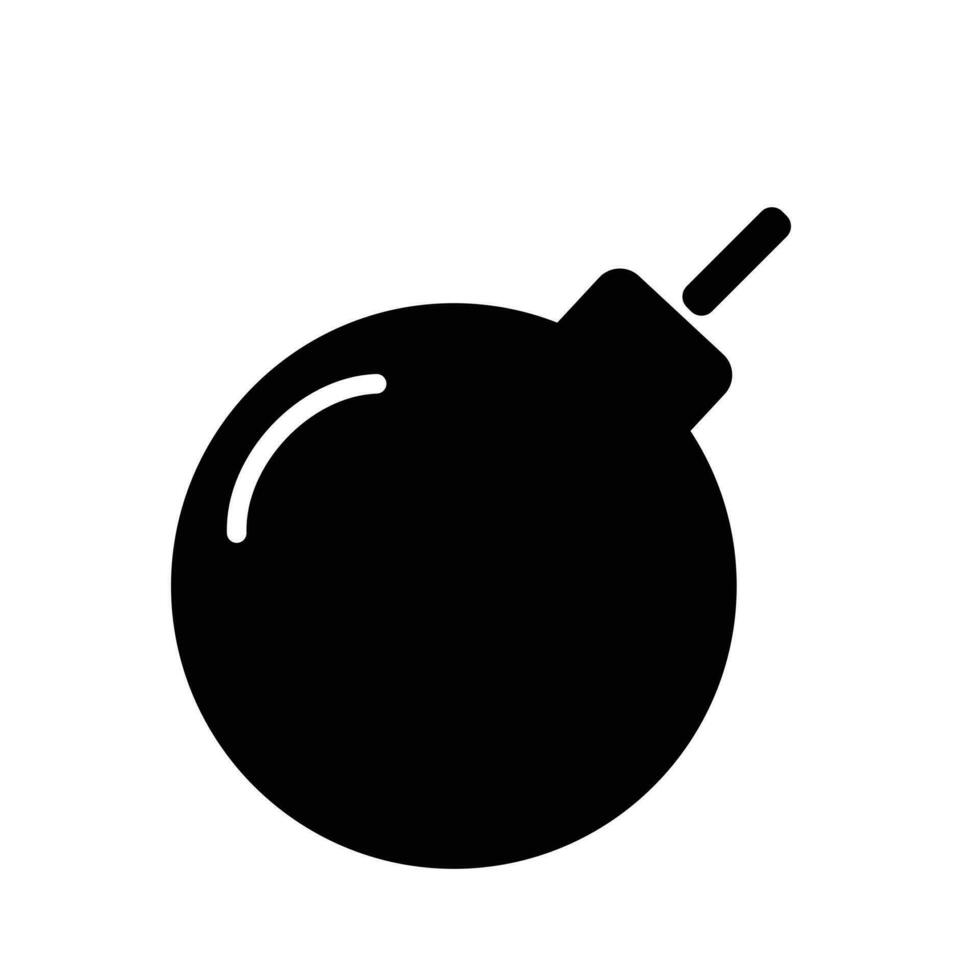 icono de bomba aislado vector