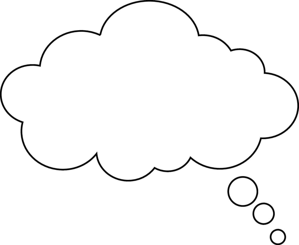 Dream cloud isolated vector