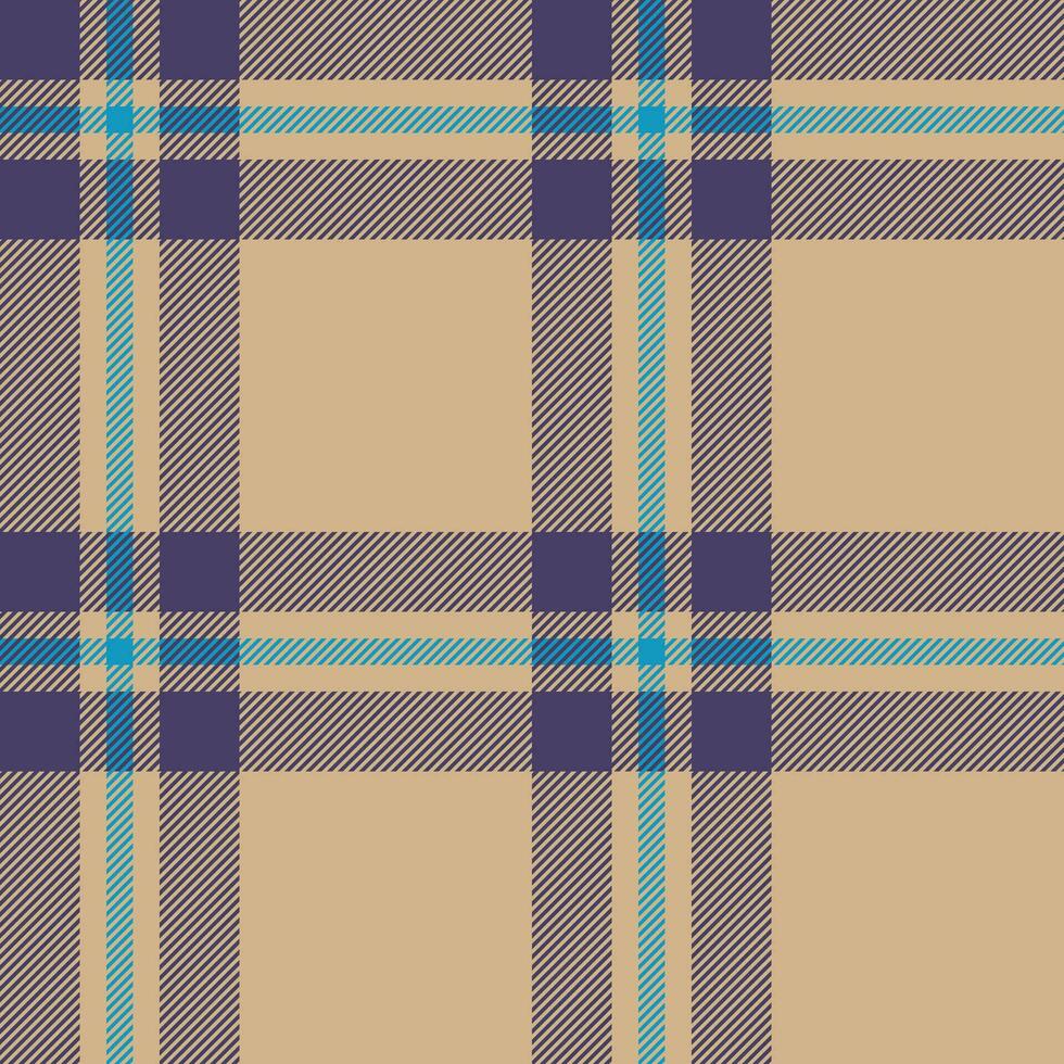 Plaid seamless pattern. Check fabric texture. Vector textile print.