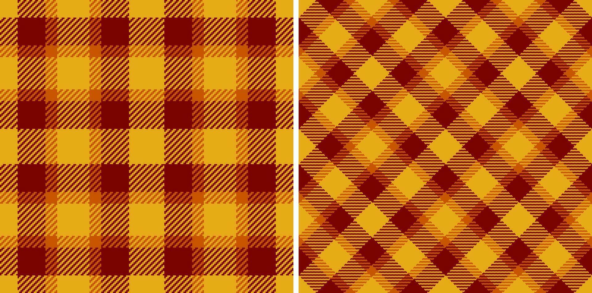 Texture vector seamless of background fabric check with a tartan pattern plaid textile.
