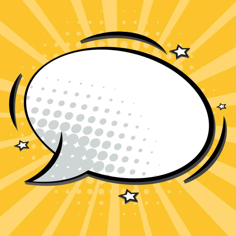 Empty comic bubble chat Vector illustration