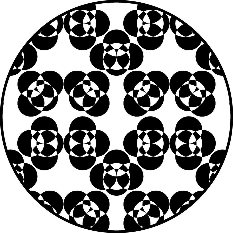 A optical illusion of kaleidoscope vector or color illustration