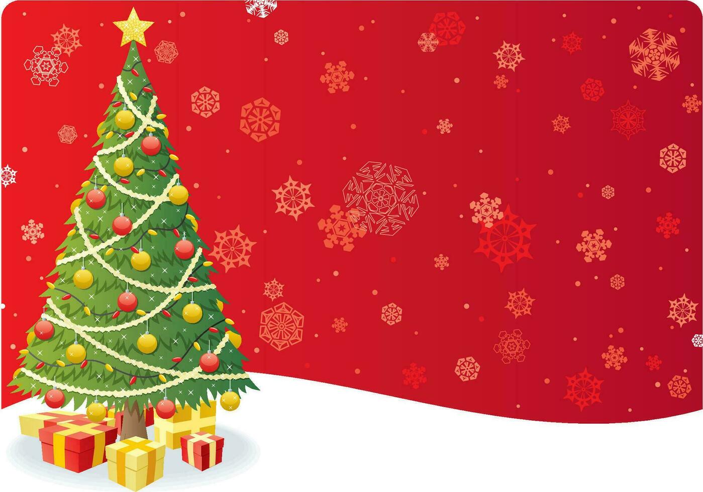 Christmas Tree Background 3 vector