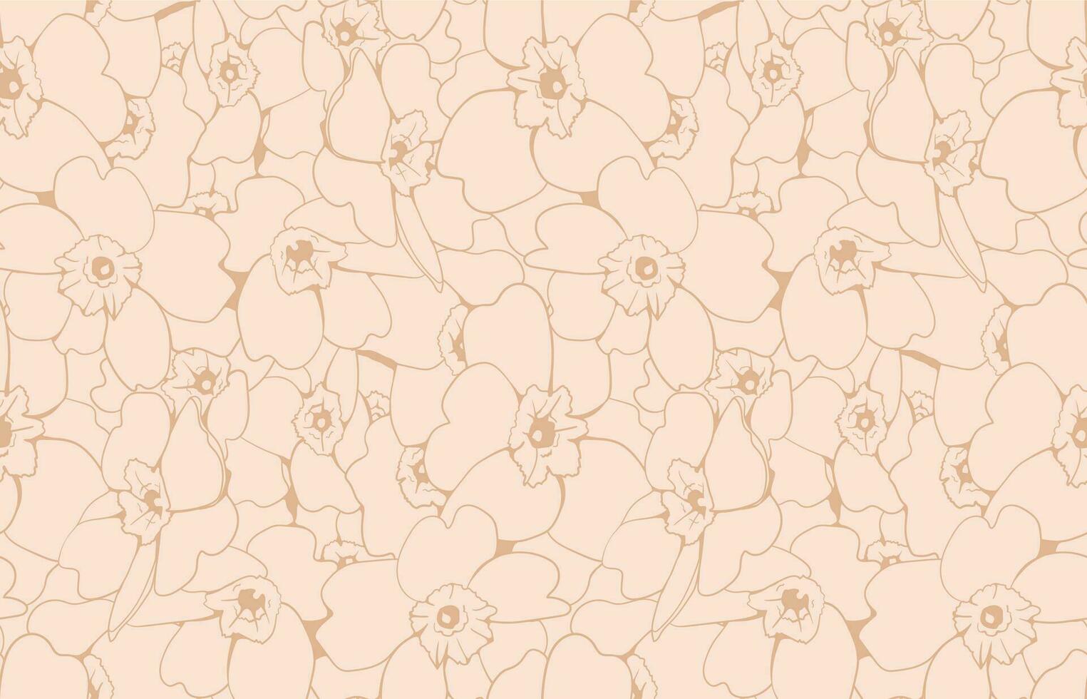 Floral pattern seamless vector background. Foliage and flower wallpaper design of nature.