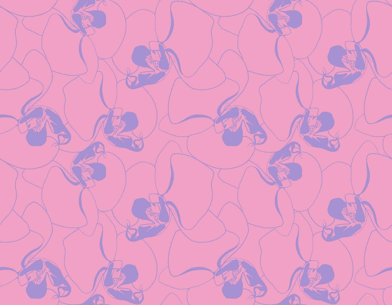 Floral pattern seamless background. Foliage and flower wallpaper design of nature. vector