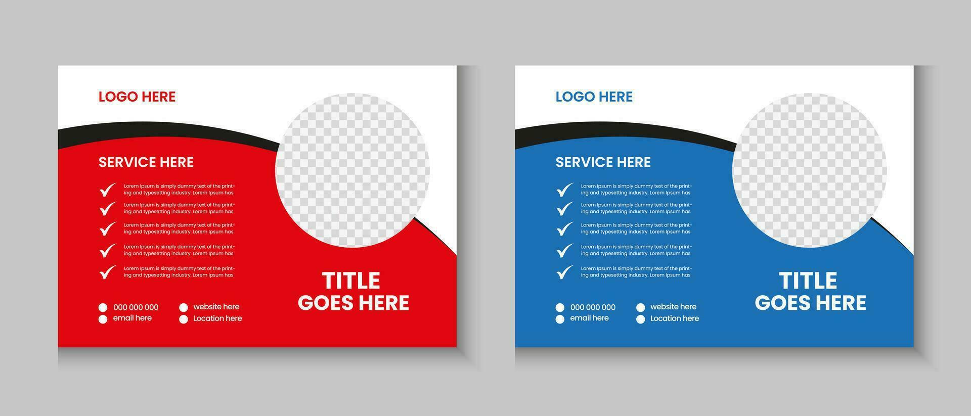 Horizontal or widescreen flyer cover letter layout, brochure, annual report, letterhead, company profile, magazine, postcard, business presentation template design vector