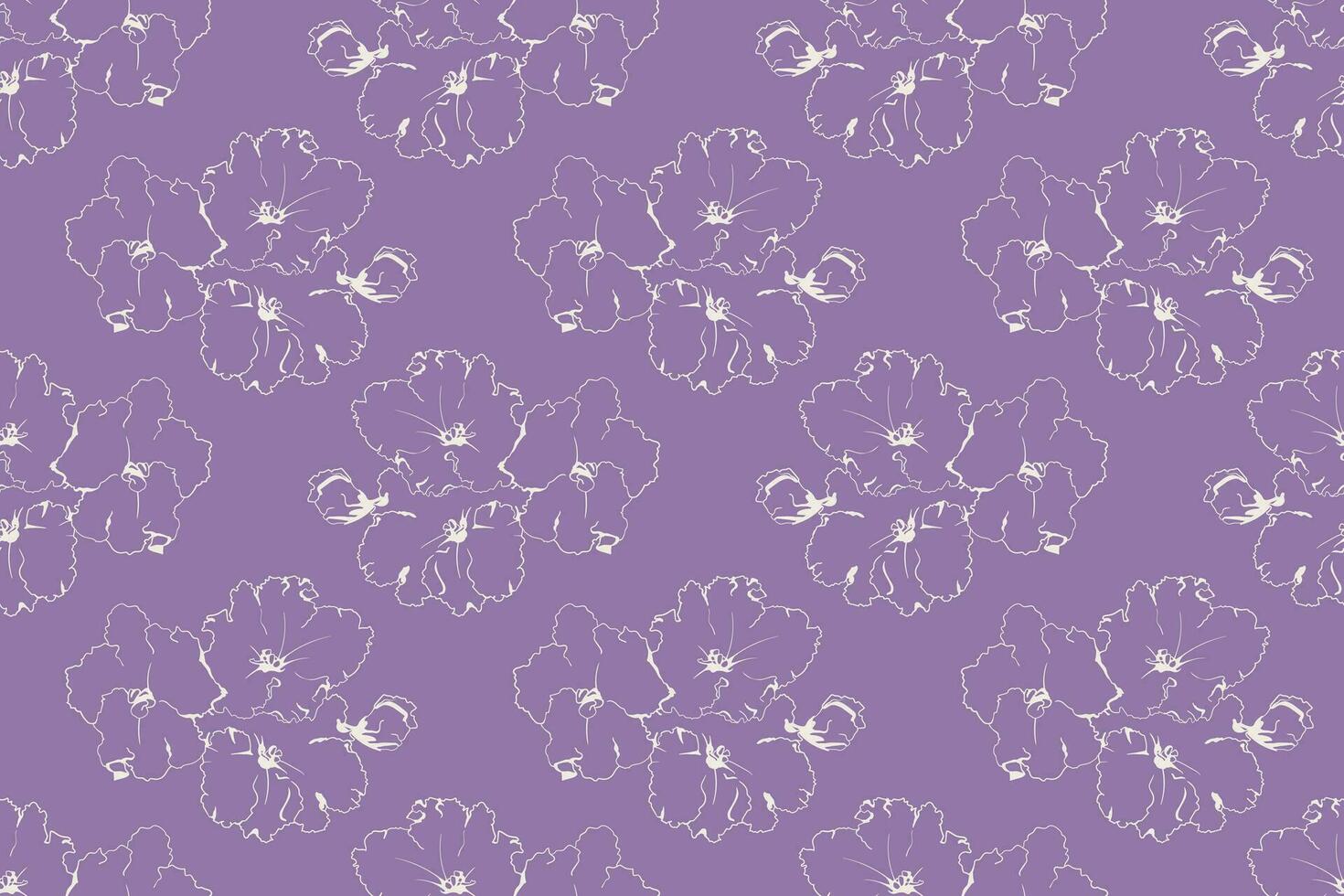 Floral pattern seamless vector background. Foliage and flower wallpaper design of nature.