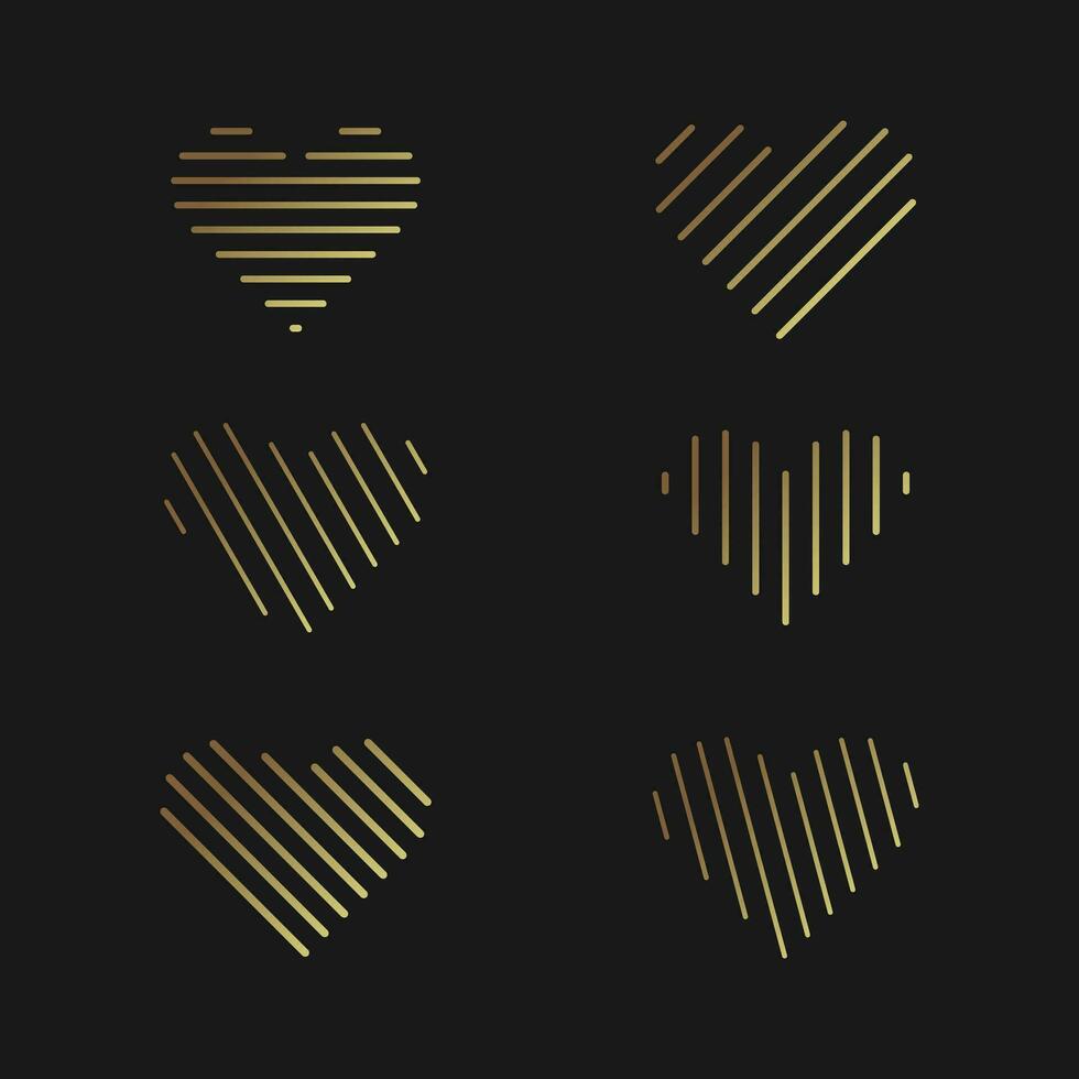 Love design icon template with creative line element concept idea. A professional design for many kinds of business. All elements are fully vector and can be used for both print and web.