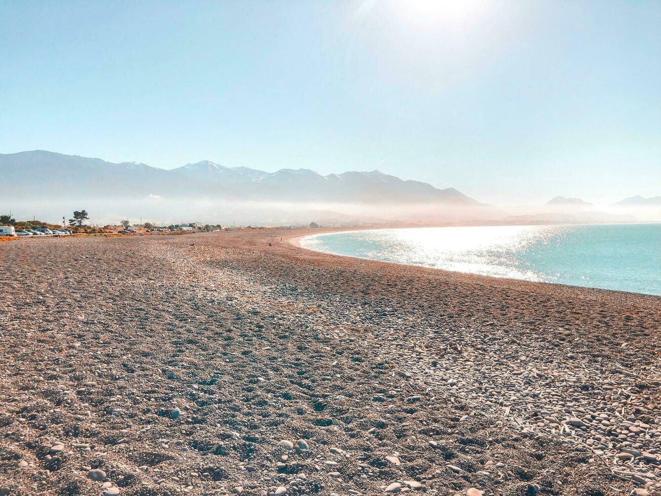 Kaikoura Beach New Zealand photo