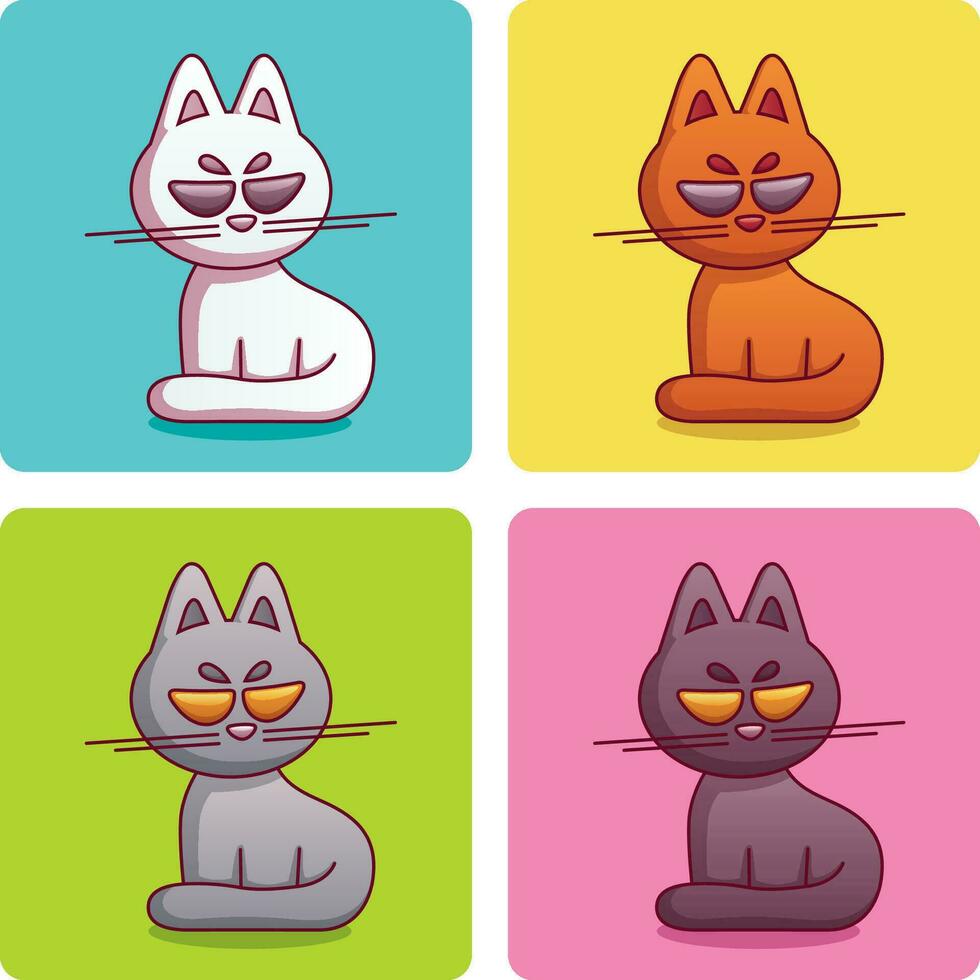 Cool Cartoon Cat vector