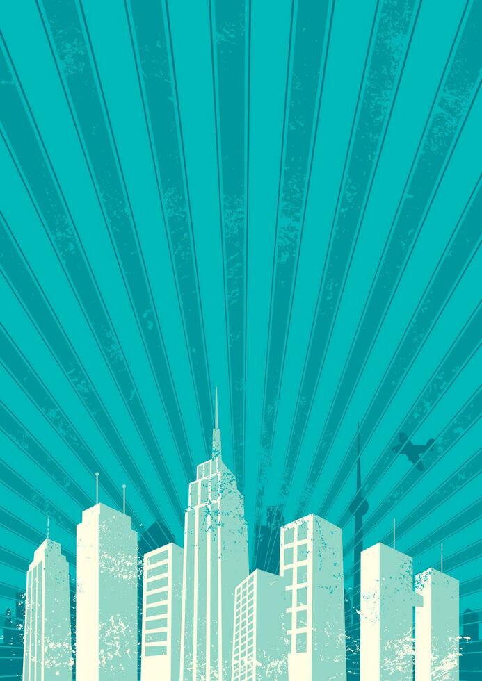 City Background Vertical vector