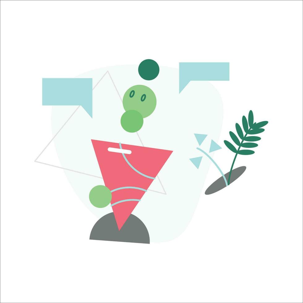Flat design modern vector illustration concept of social media marketing, online advertising.