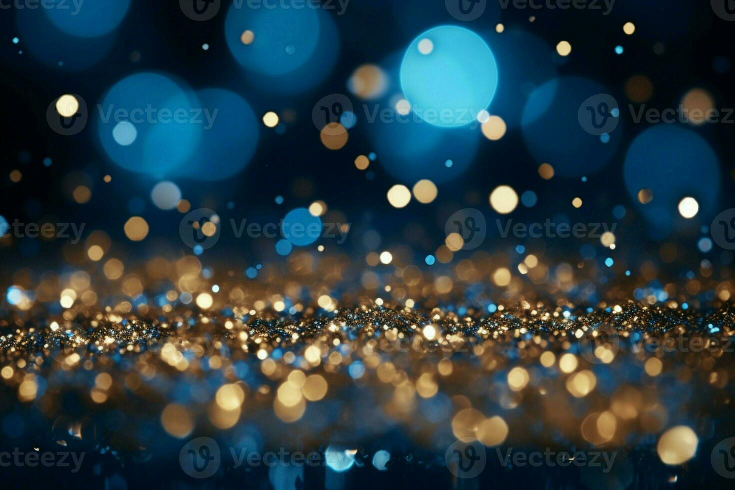 AI generated Christmas magic A background illuminated by radiant blue stars evoking holiday enchantment AI Generated photo