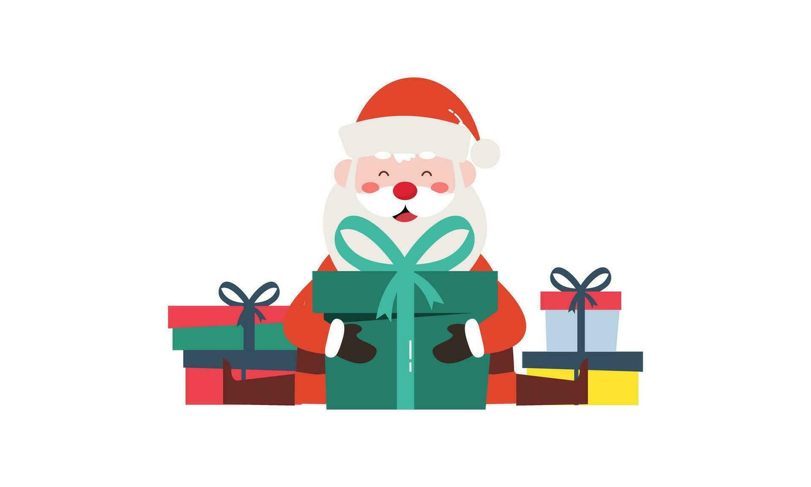 Papa Noel claus caracteres colección vector