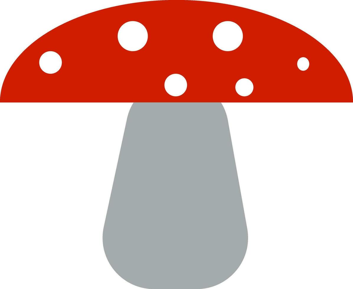 A colorful mushroom plant vector or color illustration