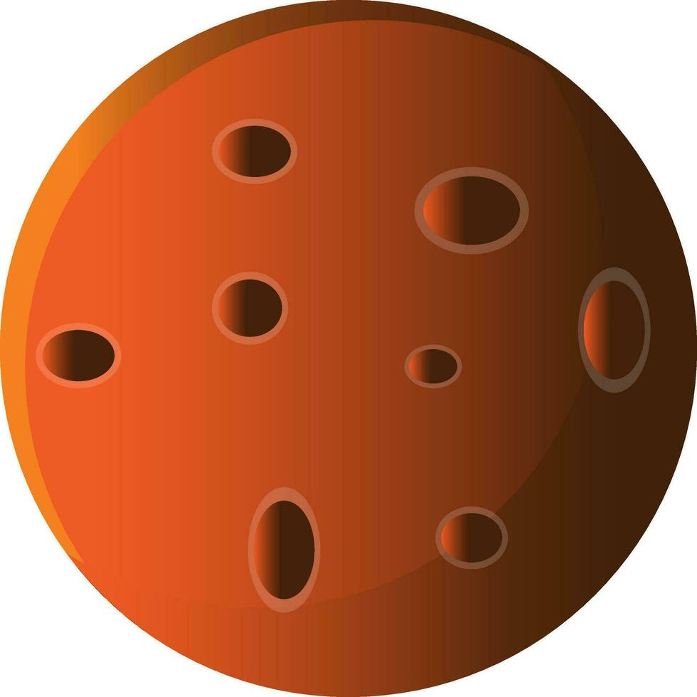 A clipart of red planet mars vector or color illustration