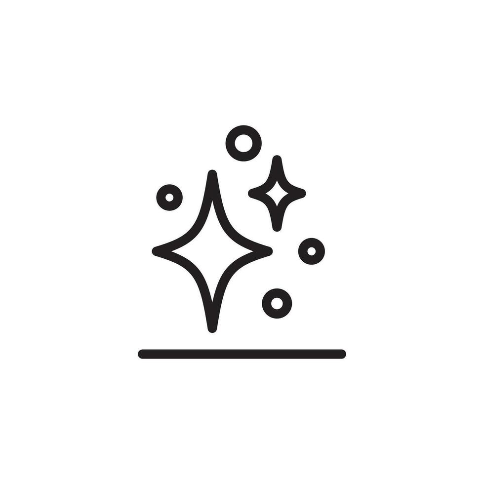 Clean surface icon, easy cleaning, thin line symbol on white background - editable stroke vector illustration eps 10. vector