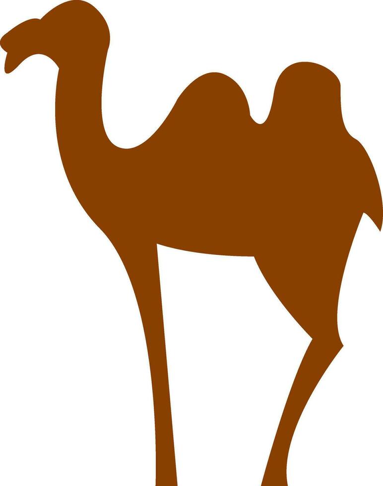 Silhouette of a camel vector or color illustration