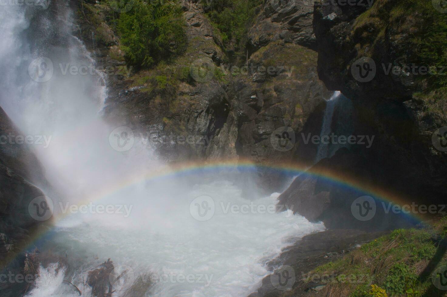 a rainbow in the sky photo