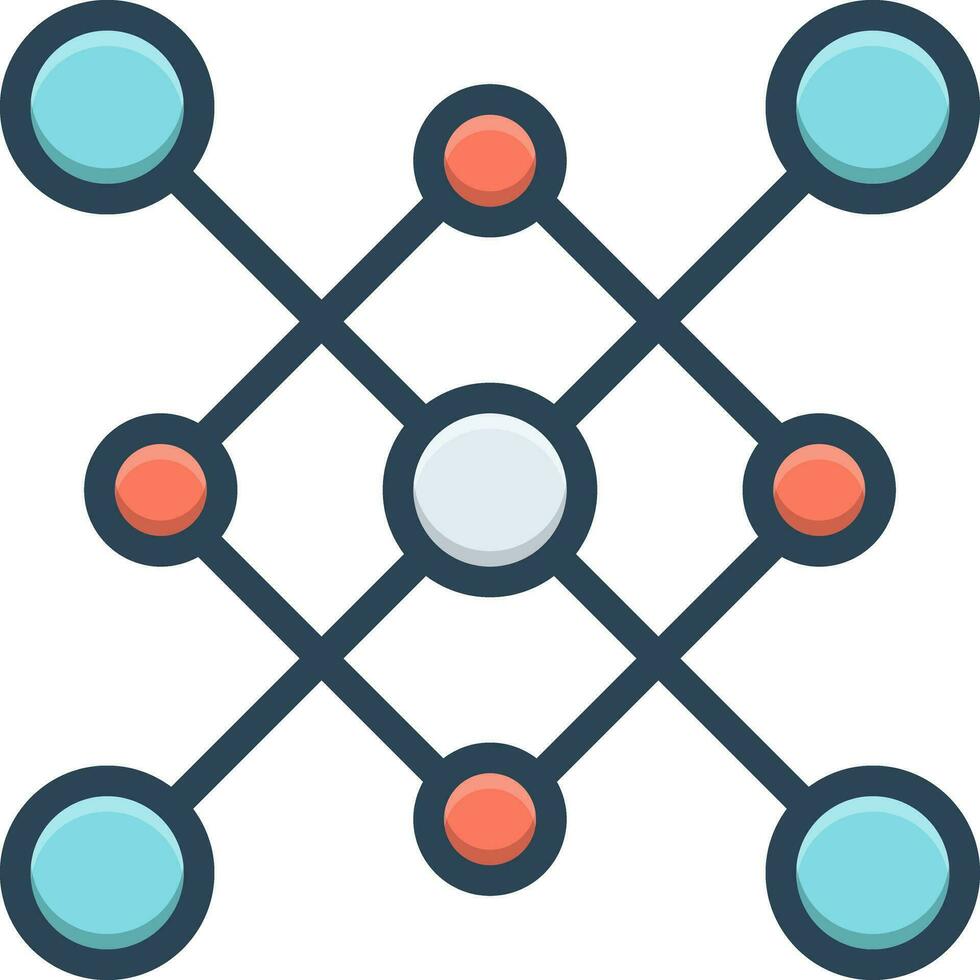 color icon for nodes vector