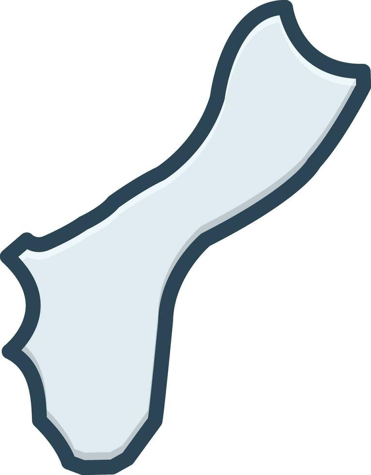 color icon for guam vector