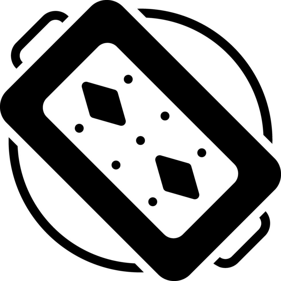 solid icon for tray vector