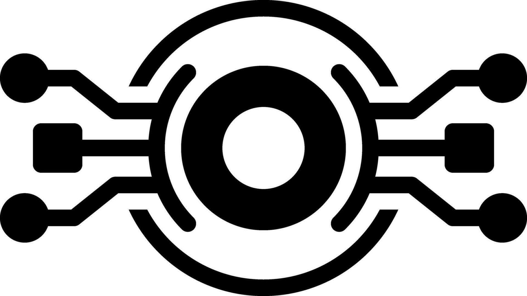 solid icon for techno vector