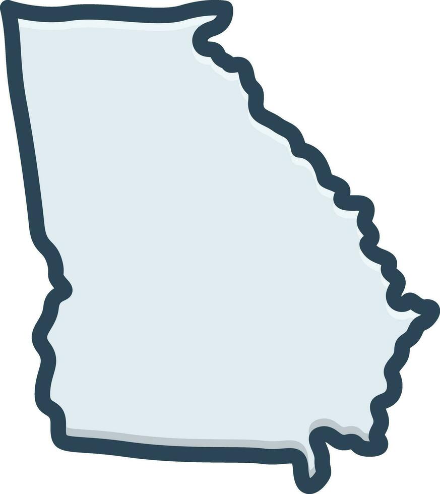 color icon for atlanta vector